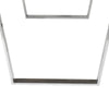 Ien 71 Inch Dining Table, Rectangular Top, Open Metal Panel, Walnut Brown By Casagear Home