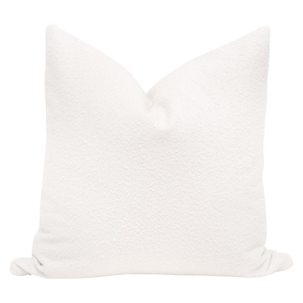 Tomi 26 Inch Set of 2 Boucle Accent Pillows Down Fill White Boucle Fabirc By Casagear Home BM317160