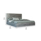 Noe Zid King Size Platform Bed Panel Headboard Elm Gray Finish Modern By Casagear Home BM317256