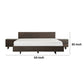 Sano Queen Platform Bed Solid Aged Oak Panel Dark Brown Oil Rubbed Finish By Casagear Home BM317268