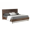 Cabi Queen Platform Bed, Solid Oil Rubbed Aged Oak, Rustic Brown Finish By Casagear Home