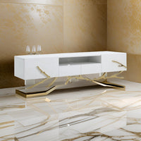 White and Champagne Gold