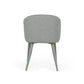 22 Inch Dining Side Chair Set of 2 Wingback Plush Gray Linen Upholstery By Casagear Home BM317316