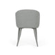 22 Inch Dining Side Chair Set of 2 Wingback Plush Gray Linen Upholstery By Casagear Home BM317316