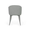 22 Inch Dining Side Chair Set of 2 Wingback Plush Gray Linen Upholstery By Casagear Home BM317316