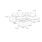 Eri 100 Inch Sectional Sofa Right Facing Chaise Ottoman Pillows Beige By Casagear Home BM317329