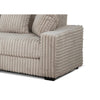 Lsy 2pc Oversize Sectional Sofa Reversible Chaise Beige Jumbo Corduroy By Casagear Home BM317406