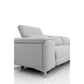 Yoha 84 Inch Loveseat Power Recliner Adjustable Light Gray Polyester By Casagear Home BM317441