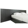 Cid Lime Queen Platform Bed, 2 Drawers, Wall Headboard, Dark Gray Finish By Casagear Home