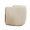 Kojin 33 Inch Accent Chair Set of 2 Cushioned Curved Frame Beige Copper By Casagear Home BM317458