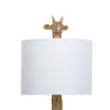 25 Inch Table Lamp, Jungle African Giraffe Statuette Gold Metal Base By Casagear Home
