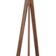 Megan 71 Inch Floor Lamp White Drum Shade and Brown Wood Tripod Base By Casagear Home BM317473