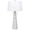 Ashley 32" Table Lamp, White Drum Shade, Pull Chain, Tapered Base