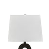 29 Inch Table Lamp Set of 2 Black Sculptural Solid Base Empire Hardback By Casagear Home BM317498