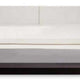 Todo King Size Platform Bed with Nightstands White Upholstery Black Oak By Casagear Home BM317526