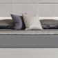 Cid Aiza Queen Platform Bed LED Lighted Headboard Chrome Acrylic Gray By Casagear Home BM317528