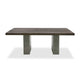 Cid Ari 94 Inch Dining Table, Heritage Oak Rectangular Top, Dark Gray By Casagear Home