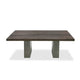 Cid Ari 94 Inch Dining Table, Heritage Oak Rectangular Top, Dark Gray By Casagear Home