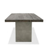 Cid Ari 94 Inch Dining Table, Heritage Oak Rectangular Top, Dark Gray By Casagear Home