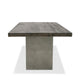 Cid Ari 94 Inch Dining Table, Heritage Oak Rectangular Top, Dark Gray By Casagear Home