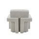 Cid Lily 28 Inch Accent Chair Light Gray Polyester Foam Cushions Wood By Casagear Home BM317595