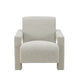Cid Lily 28 Inch Accent Chair Foam Cushioned Plush Beige Polyester Fabric By Casagear Home BM317596