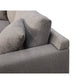 Reno Lorie 69 Inch Loveseat Gray Polyester 2 Pillows Low Profile Legs By Casagear Home BM317599