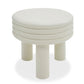 Cid Finley 20 Inch Side End Table Round Tiered Design White Gloss Wood By Casagear Home BM317609