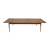 Cid Tiara 96-127 Inch Extendable Dining Table Rectangular Brown Oak Wood By Casagear Home BM317616