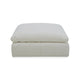 Reno Reya 43 Inch Ottoman Off White Polyester Pillow Seat Solid Wood By Casagear Home BM317626