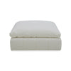 Reno Reya 43 Inch Ottoman Off White Polyester Pillow Seat Solid Wood By Casagear Home BM317626