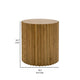 Cid Eliott 20 Inch Side End Table Round Walnut Brown Solid Poplar Wood By Casagear Home BM317634