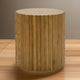 Cid Eliott 20 Inch Side End Table, Round, Walnut Brown Solid Poplar Wood By Casagear Home