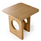 Noe Ohan 22 Inch Side End Table Square Top Light Brown Solid Rubberwood By Casagear Home BM317640