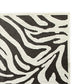 Thom 8 x 10  Large Area Rug, Bold Zebra Print, Black and White Polyester By Casagear Home