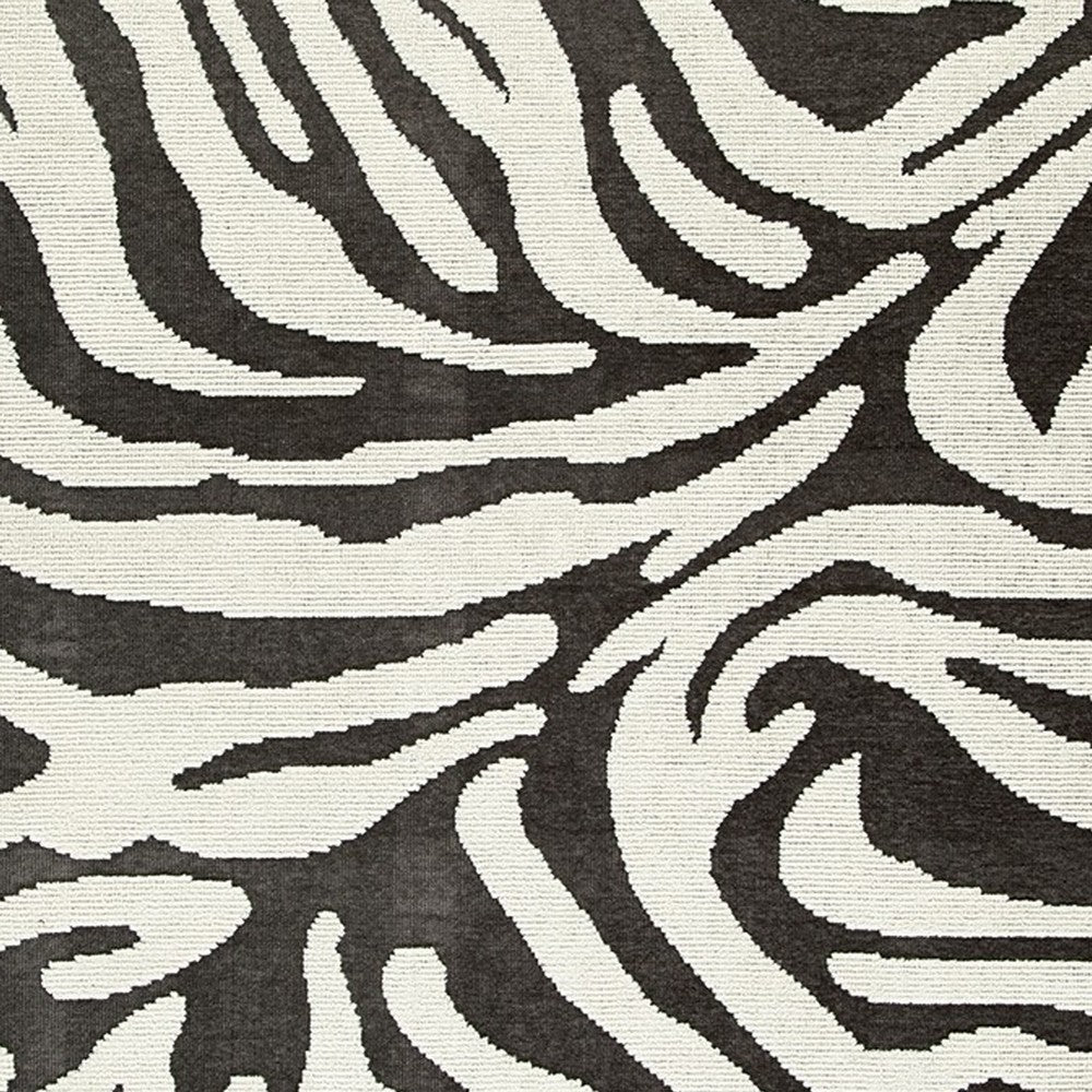 Ashley Thom 8 x 10 Large Area Rug Bold Zebra Print Black White BM318230