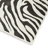 Thom 8 x 10 Large Area Rug Bold Zebra Print Black and White Polyester By Casagear Home BM318230