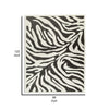 Ashley Thom 8 x 10 Large Area Rug Bold Zebra Print Black White BM318230