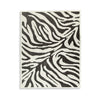 Ashley Thom 8 x 10 Large Area Rug Bold Zebra Print Black White BM318230