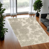 Ashley Adas 5 x 7 Medium Area Rug, Tufted Floral Pattern, Beige