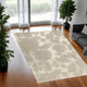 Ashley Adas 5 x 7 Medium Area Rug, Tufted Floral Pattern, Beige