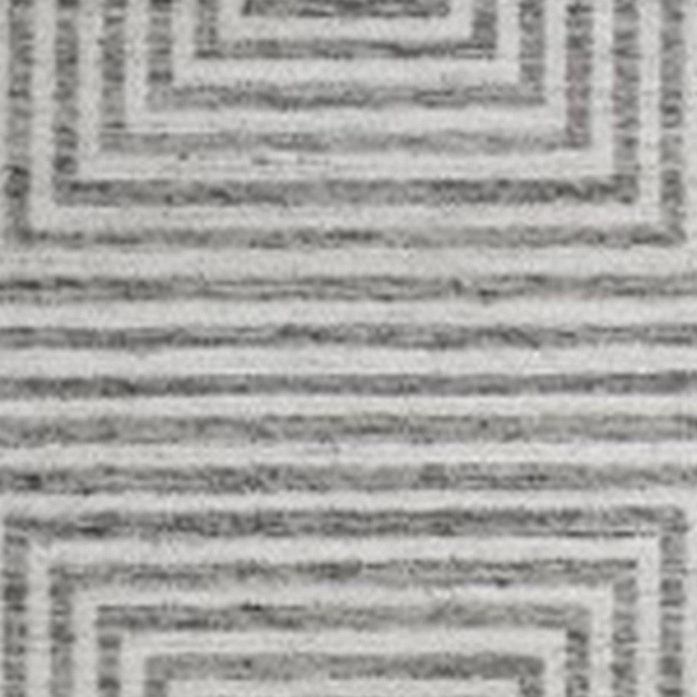 Ashley Seni 5 x 7 Medium Area Rug Geometric Woven Black Ivory BM318237