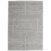 Ashley Seni 5 x 7 Medium Area Rug Geometric Woven Black Ivory BM318237