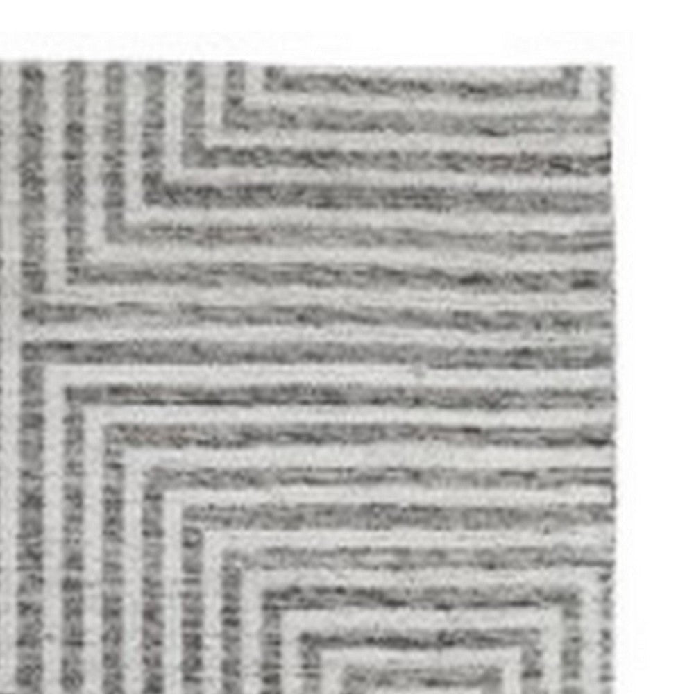 Ashley Seni 8 x 10 Large Area Rug Geometric Woven Black Ivory BM318238