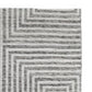 Seni 8 x 10 Large Area Rug, Geometric Pattern Machine Woven, Black Ivory By Casagear Home