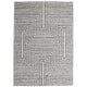 Ashley Seni 8 x 10 Large Area Rug Geometric Woven Black Ivory BM318238