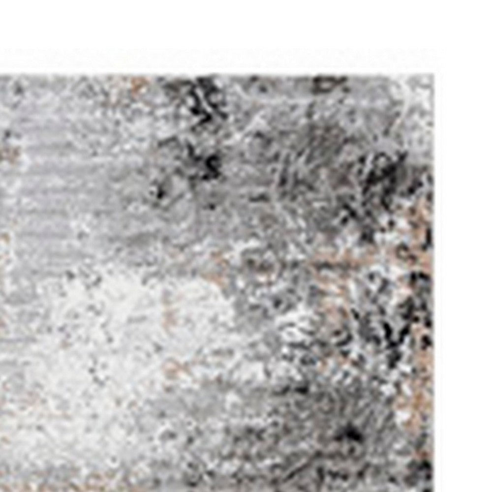 Ashley Ley 8 x 10 Large Area Rug Abstract Design Black White BM318244