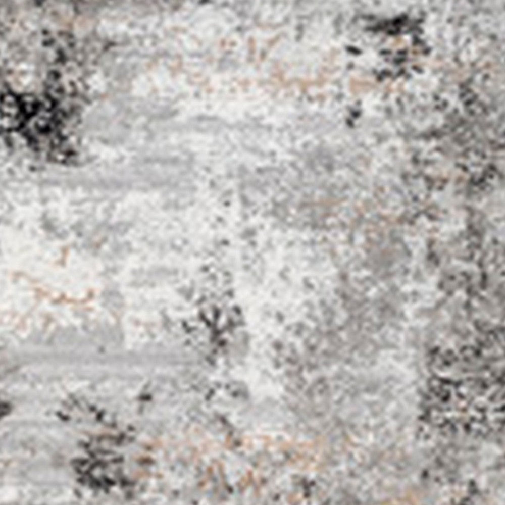 Ashley Ley 8 x 10 Large Area Rug Abstract Design Black White BM318244