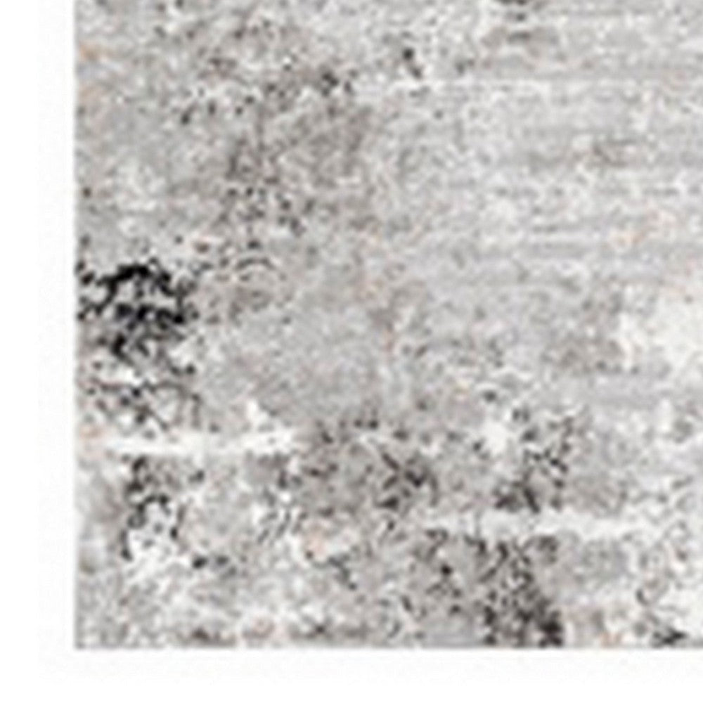 Ashley Ley 8 x 10 Large Area Rug Abstract Design Black White BM318244