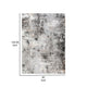 Ashley Ley 8 x 10 Large Area Rug Abstract Design Black White BM318244